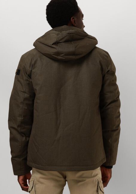 PME LEGEND Veste matelassé SEMI LONG JACKET STRATOR MELANGE TWILL en vert - large