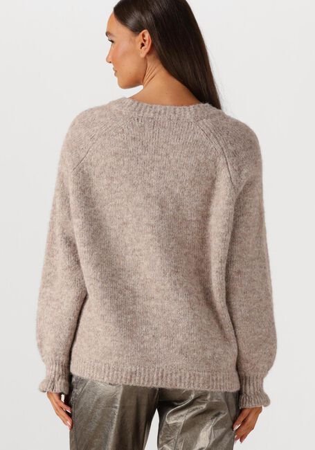 SUMMUM Gilet CARDIGAN COZY MELANGE LUREX KNIT en marron - large