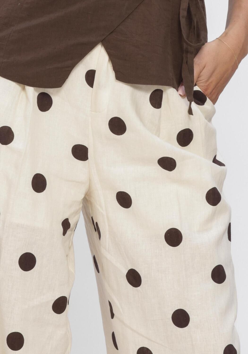 GRACE & MILA SS2623015 Pantalons &Eacute;cru - large