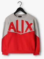 ALIX THE LABEL Chandail LADIES KNITTED COLOURBLOCKING SWEATER en rouge