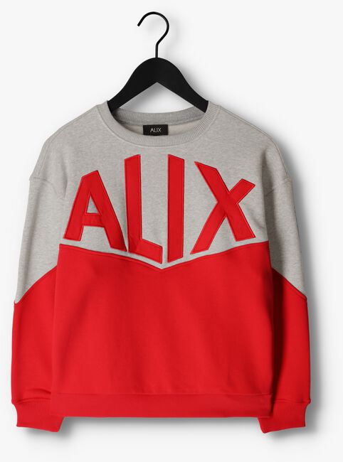 ALIX THE LABEL Chandail LADIES KNITTED COLOURBLOCKING SWEATER en rouge - large