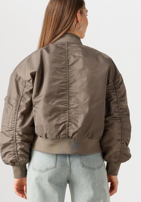 MY ESSENTIAL WARDROBE Jack HELGAMW SHORT BOMBER JACKET en taupe - large