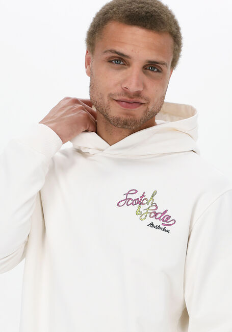 SCOTCH & SODA Chandail REGULAR FIT LOGO ARTWORK HOODIE en blanc - large