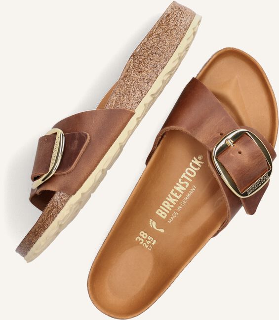 Cognac BIRKENSTOCK Slippers MADRID BIG BUCKLE DAMES Cognac BIRKENSTOCK Slippers MADRID BIG BUCKLE DAMES - large