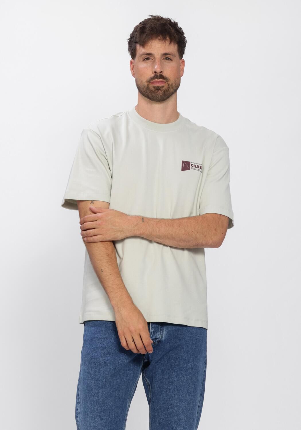 CHASIN T-shirt 52110080_IDO TEE Gris clair - large