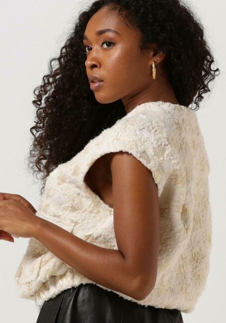 SEMICOUTURE Gilet Y2WN04 Écru - large