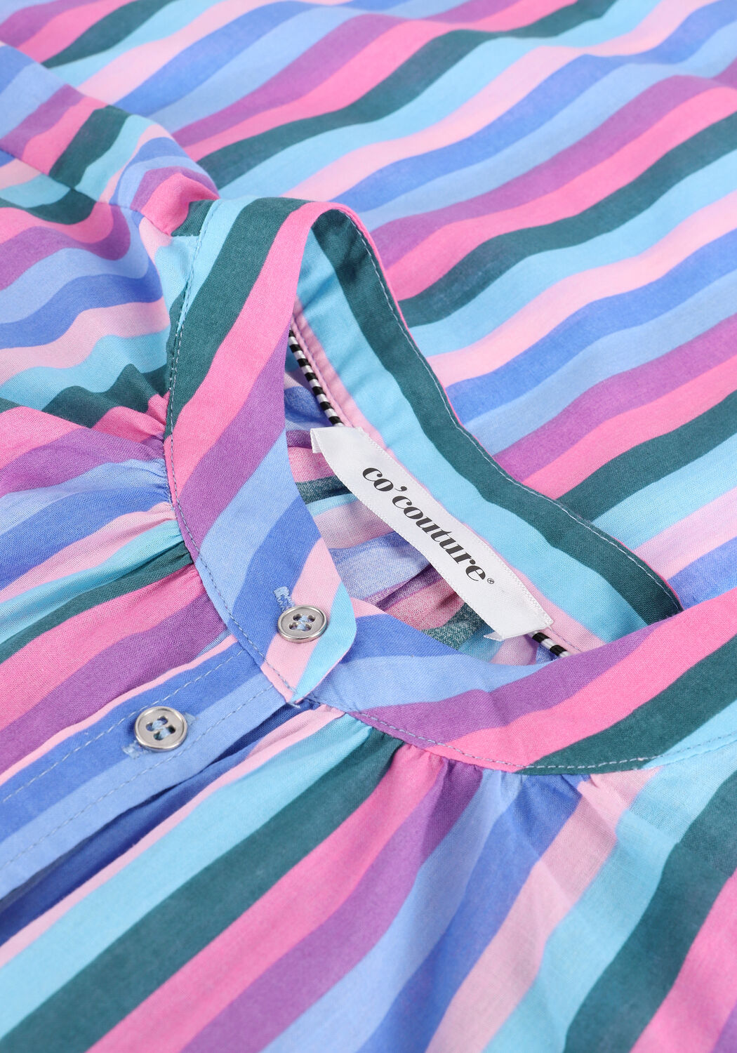 Multi CO'COUTURE  CELINA MULTI STRIPE SHIRT - large