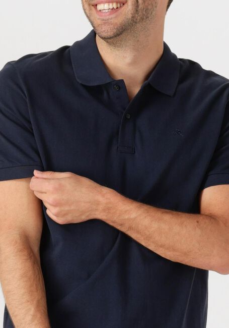 SCOTCH & SODA Polo LOGO PIQUE POLO Bleu foncé - large