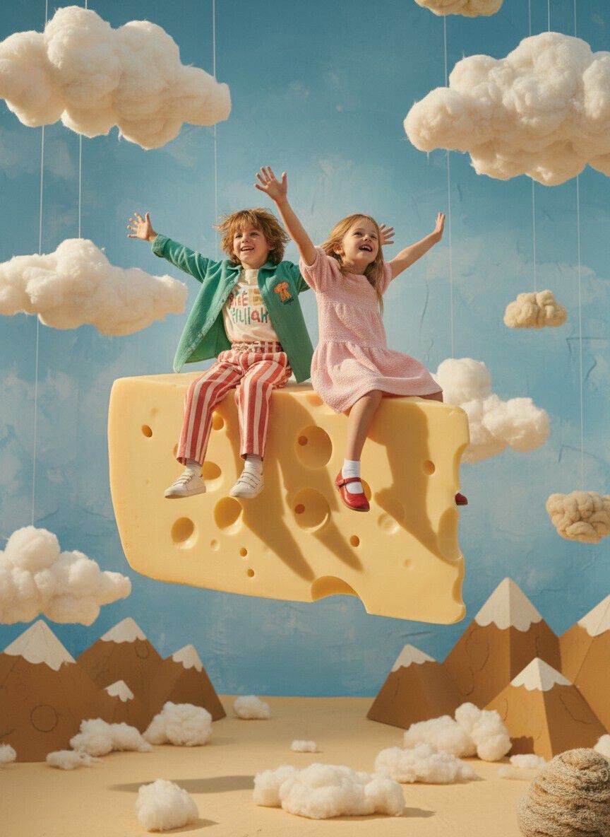 Jelly Mallow Pantalons longs BANANA STRIP PANTS en orange - large