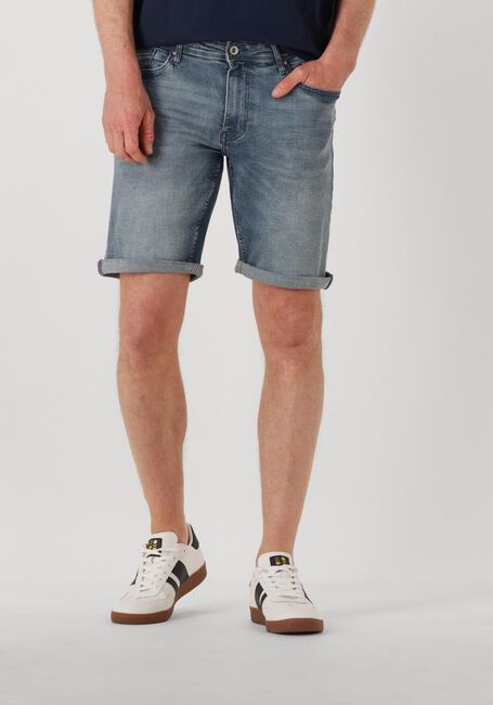 PURE PATH Pantalon courts THE MILES SLIM FIT DENIM SHORTS en bleu - large