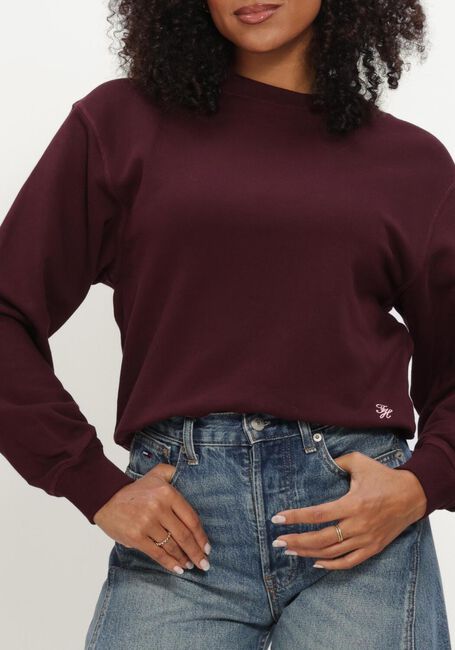 TOMMY HILFIGER Chandail SCRIPT TERRY MDRN C-NK SWTSHIRT Bordeaux - large
