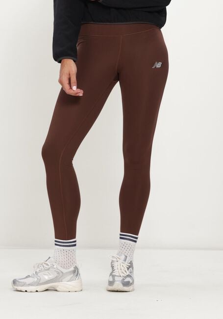 Bruine NEW BALANCE Broeken/jumpsuits NB HARMONY HIGH RISE LEGGING 2 - large
