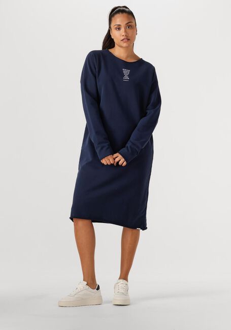 PENN & INK Robe midi DRESS PRINT Bleu foncé - large
