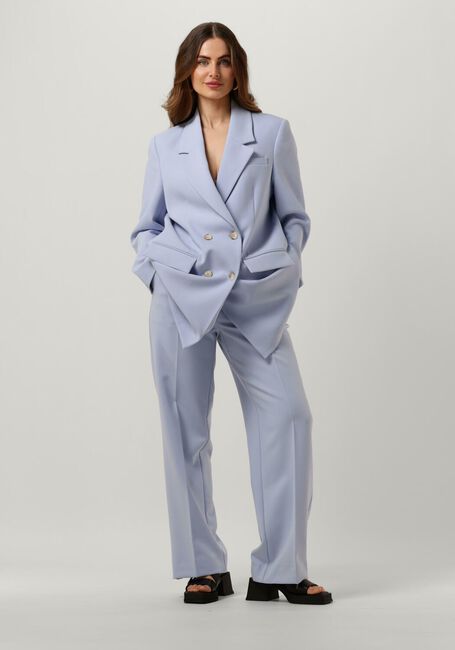 Blauwe SELECTED WOMEN Pantalon SLFMYLA HW WIDE PANTS - large