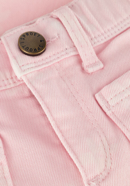 Sproet & Sprout Pantalon évasé FLARE DENIM PANTS DAISIES PRINT en rose - large