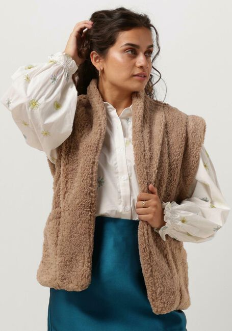 YDENCE Gilet GILET ABBY en taupe - large