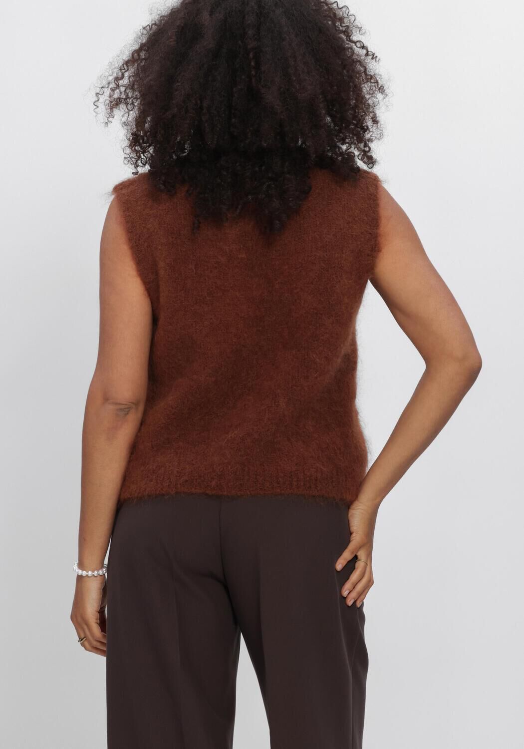 SUMMUM Spencer SPENCER KID MOHAIR KNIT en marron - large