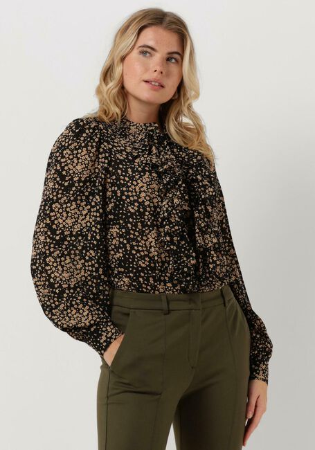 SUMMUM SHIRT MICRO FLOWER PRINT Blouses en noir - large