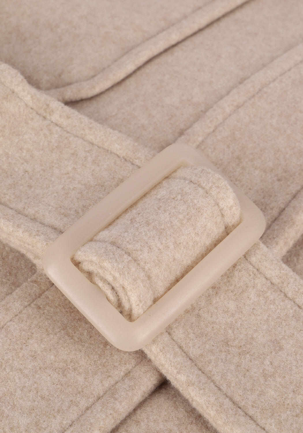 NA-KD Manteau CHEST POCKET BELTED JACKET en beige - large