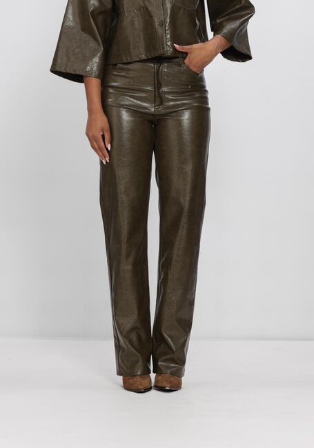 NUKUS Pantalons longs PATRICIA PANTS PU Kaki - large