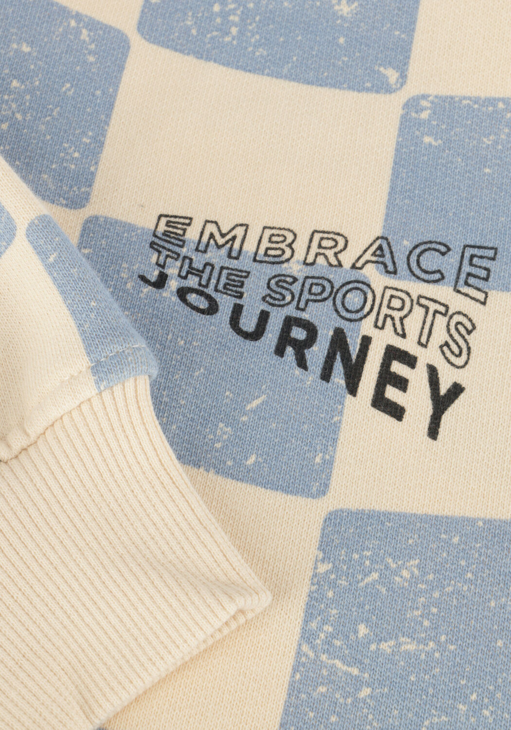 DAILY7 Chandail OVERSIZED SWEATER CHECK PRINT &Eacute;cru - large