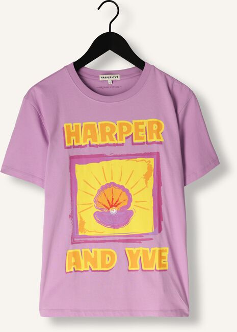 Paarse HARPER & YVE T-shirt SHELL-SS Paarse HARPER & YVE T-shirt SHELL-SS - large