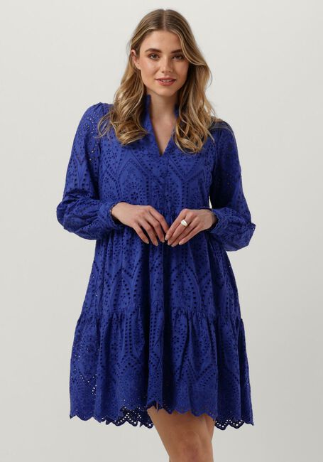 Blauwe Y.A.S. Mini jurk YASHOLI LS DRESS - large