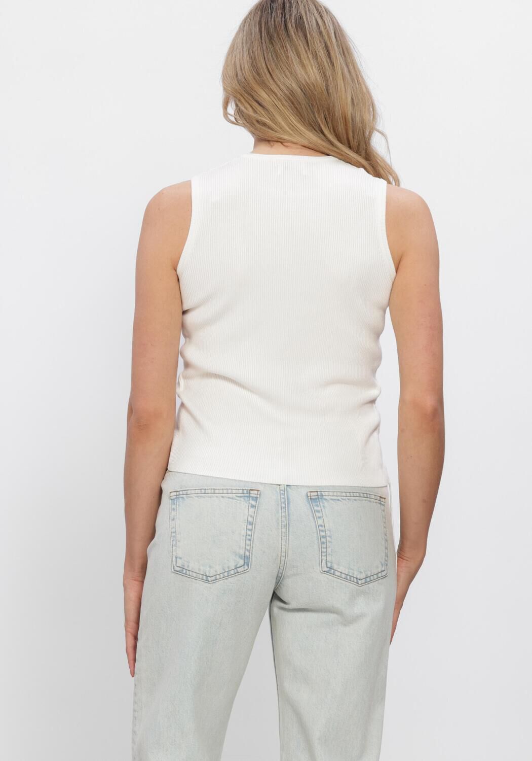 ENVII Haut ENYARA SL KNIT 7231 en blanc - large