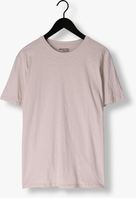 SELECTED HOMME T-shirt SLHASPEN SLUB SS O-NECK TEE NOOS en beige - large