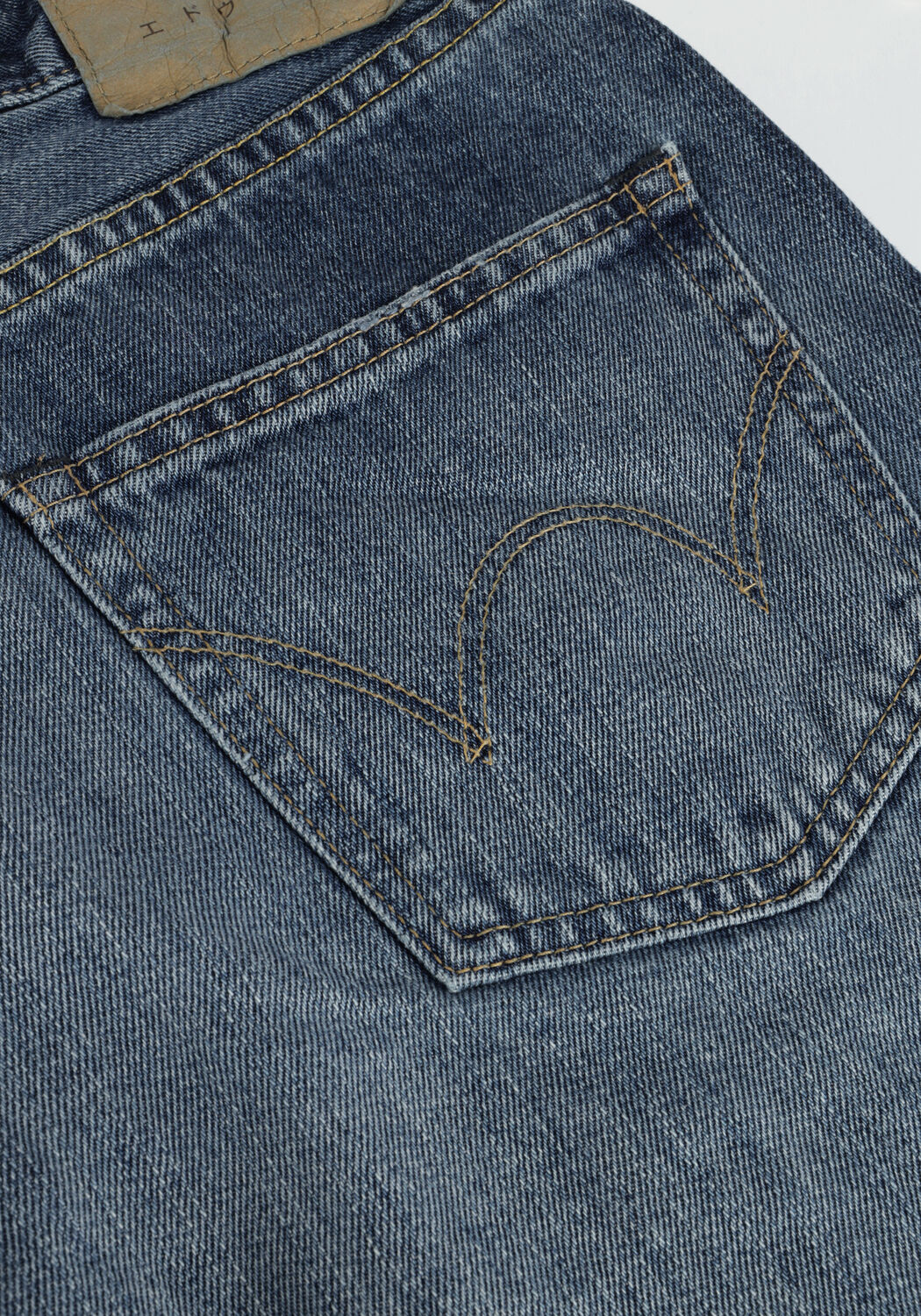 Blauwe EDWIN Straight leg jeans REGULAR TAPERED KURABO - large