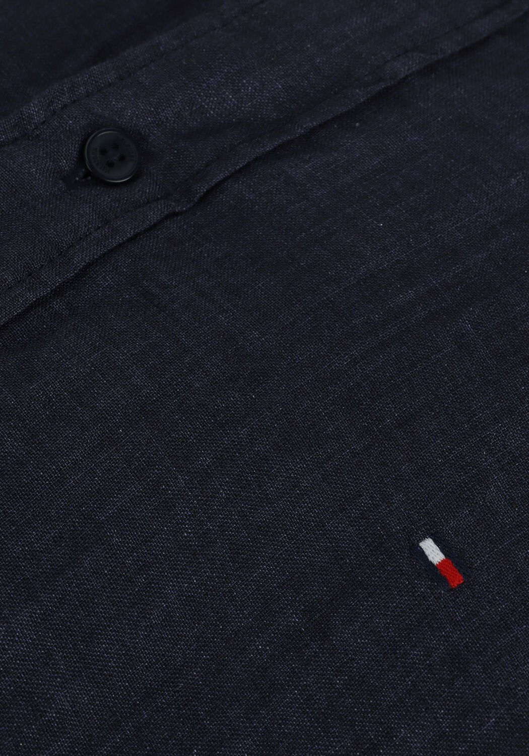 TOMMY HILFIGER Chemise d&eacute;contract&eacute; PIGMENT DYED LINEN RF SHIRT Bleu fonc&eacute; - large