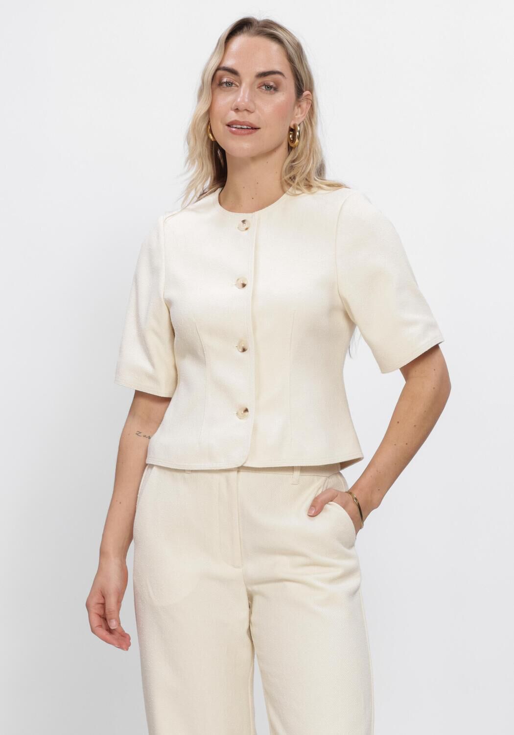 Beige MODSTR&Ouml;M Broeken/jumpsuits VESMD PANTS - large