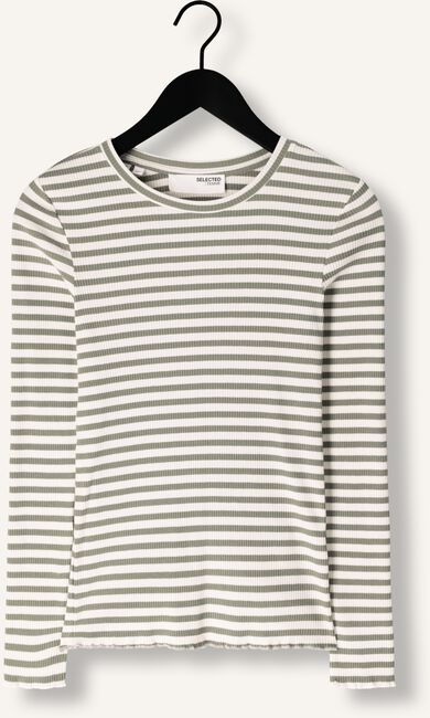 SELECTED WOMEN SLFANNA LS CREW NECK TEE STR SELECTED WOMEN SLFANNA LS CREW NECK TEE STR - large