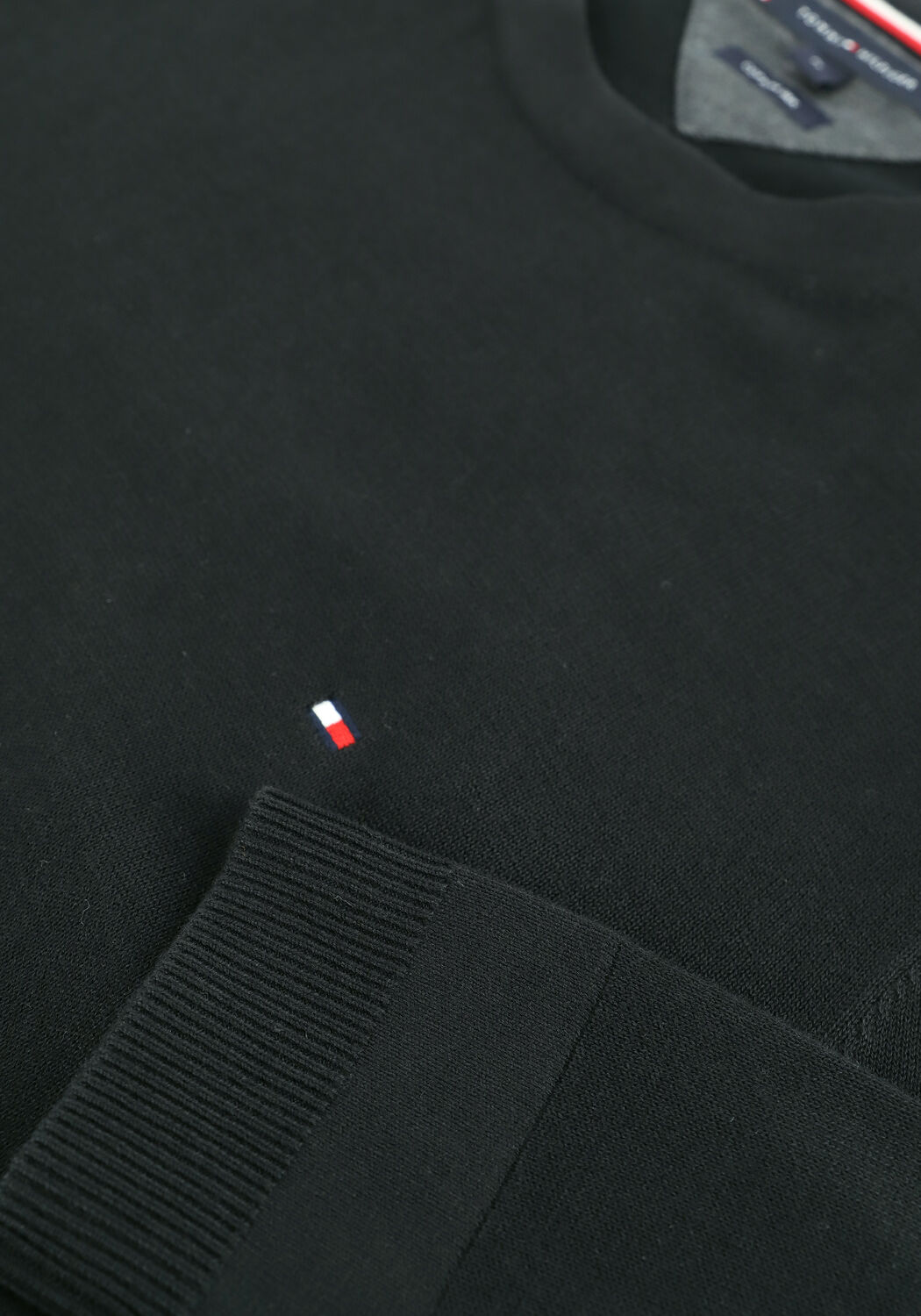 TOMMY HILFIGER Pull CORE COTTON-SILK VNECK en noir - large