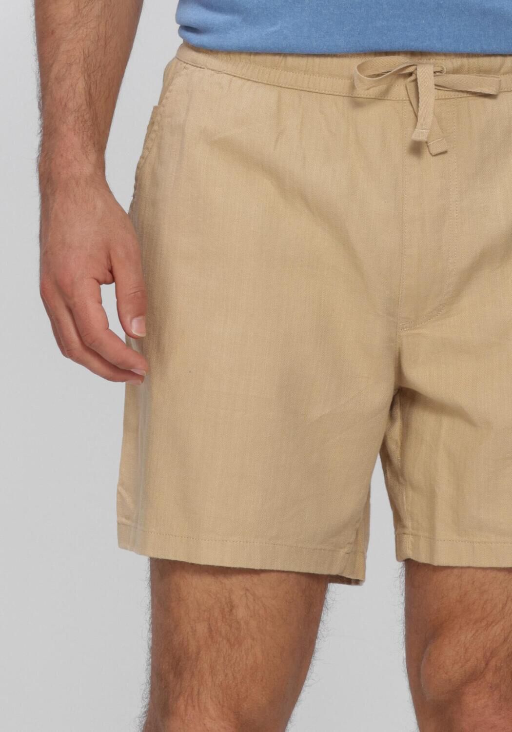 Beige TOMMY JEANS Korte broek TJM LINEN BLEND PULL-ON SHORT - large