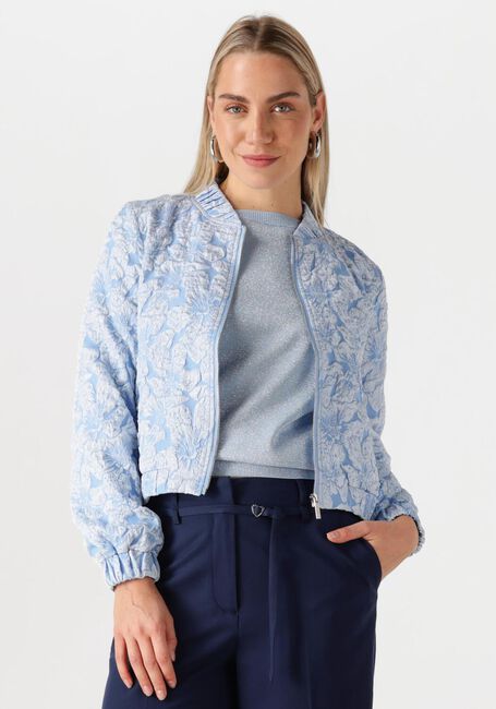 JANSEN AMSTERDAM Jack JOSIEN JASJE J 275 JACQUARD BOMBER LONG SLEEVE Bleu clair - large