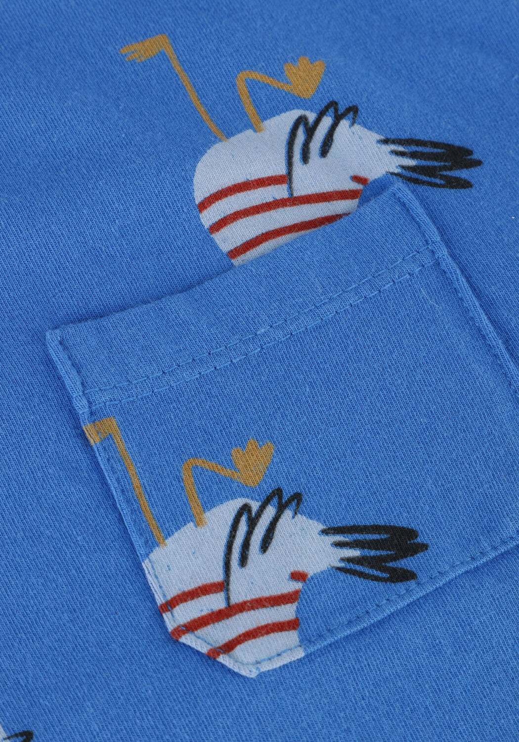 L&Ouml;TIEKIDS T-shirt S25-209-18 en bleu - large