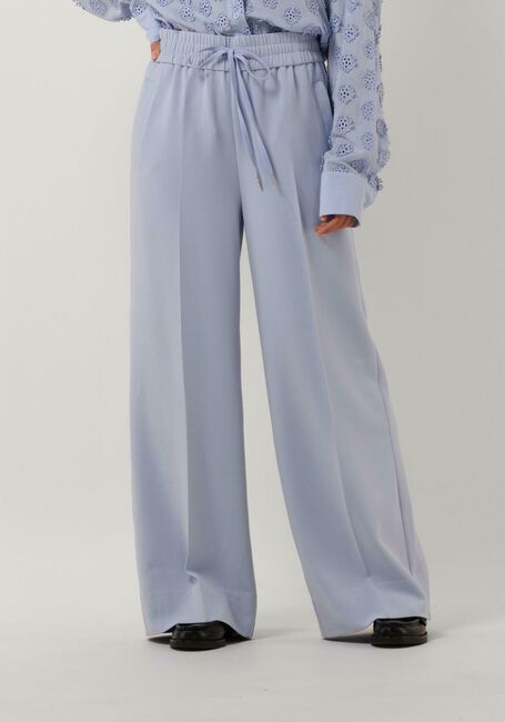 Lichtblauwe SECOND FEMALE Pantalon FICARIA TROUSERS - large