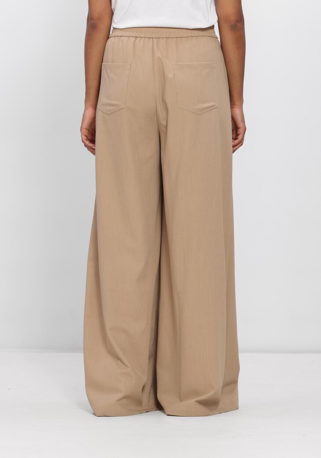NUKUS Pantalon large BERTIE PANTS en beige - large