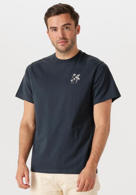 Donkerblauwe FORÉT T-shirt FLORA T-SHIRT - large