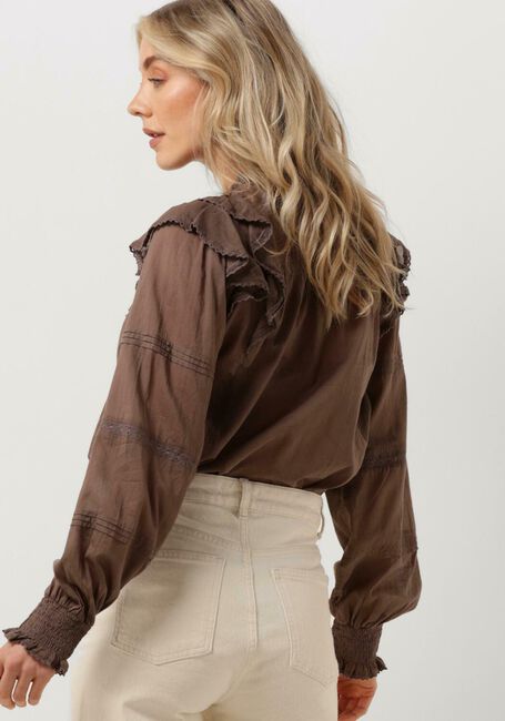 Bruine NEO NOIR  SIMKIE S VOILE BLOUSE - large