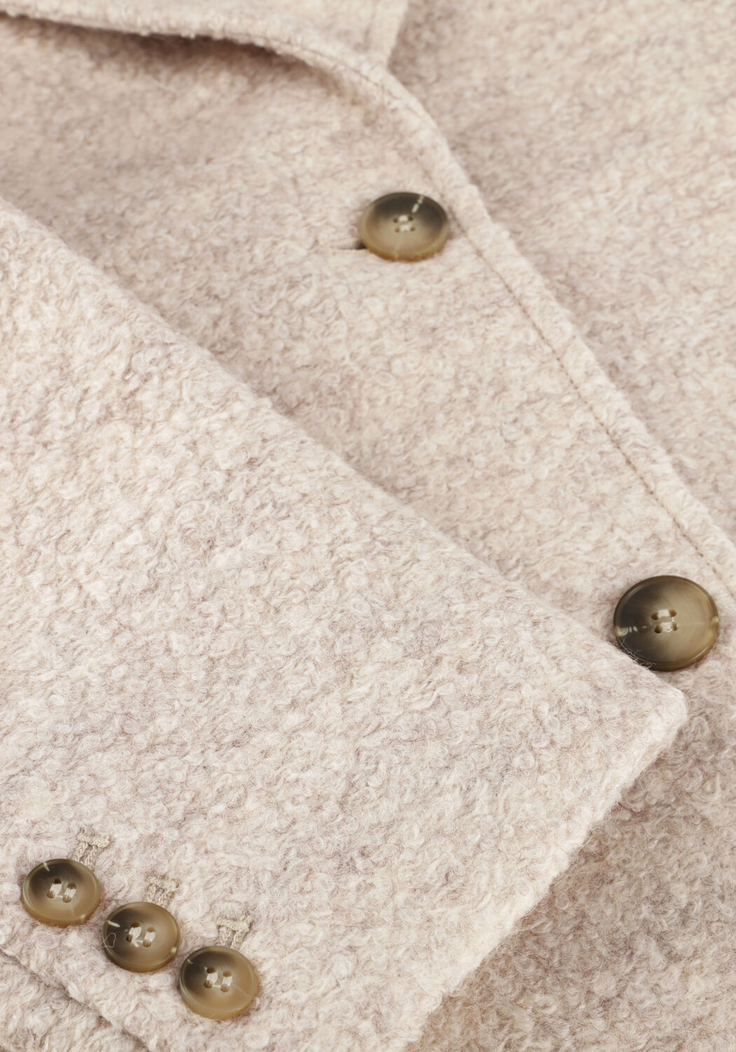 SELECTED WOMEN Manteau SLFSASJA BOUCLE LANO COAT &Eacute;cru - large