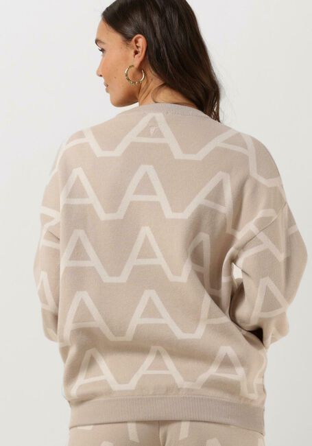 Zand ALIX THE LABEL Trui LADIES KNITTED A JACQUARD PULLOVER - large