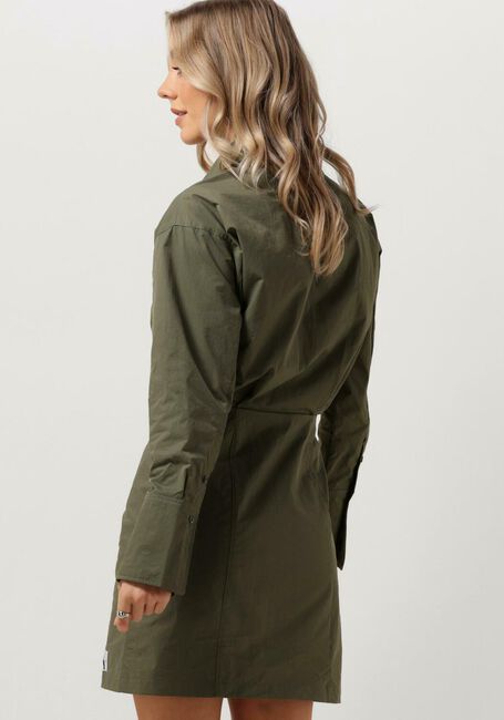 CALVIN KLEIN Mini robe SOFT TOUCH SHIRT DRESS Olive - large