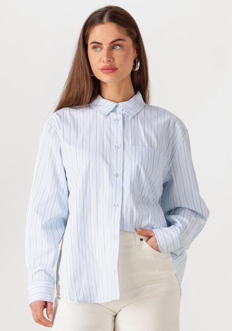 MODSTRÖM MILLEMD STRIPE SHIRT Blouses Bleu clair - large