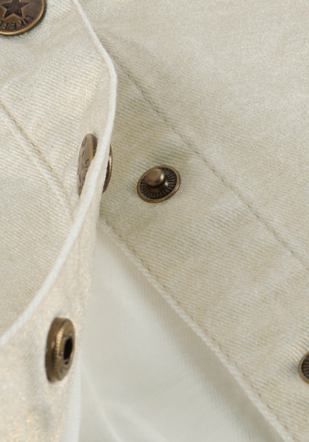 LIKE FLO Jack AMINA FLO DENIM JACKET Cr&egrave;me - large