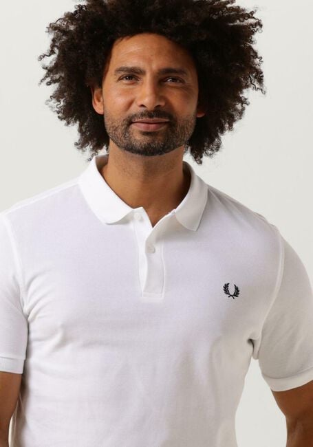 FRED PERRY Polo THE PLAIN FRED PERRY SHIRT en blanc - large