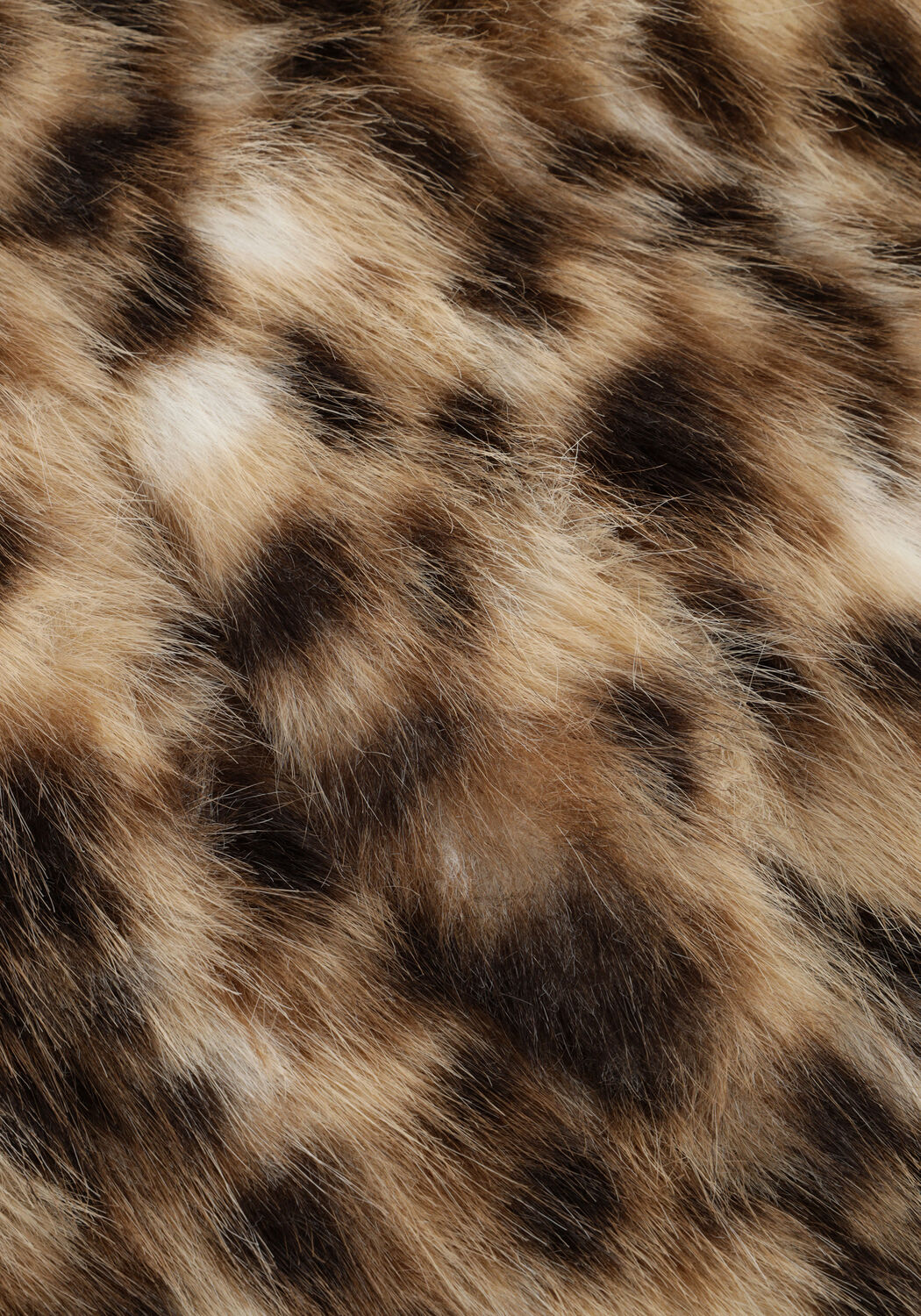 Beige CATWALK JUNKIE Faux fur jas LEOPARD FUR JACKET - large