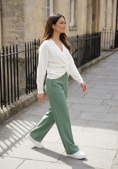 Groene MINUS Pantalon LIVINA STRAIGHT LEG PANT - large