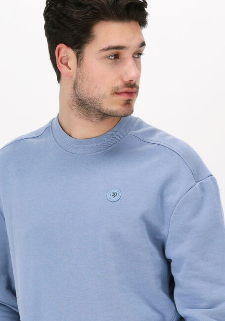 Blauwe CAST IRON Sweater R-NECK RELAXED FIT ESSENTIAL S - large